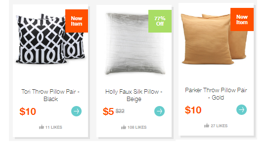 HOT! Accent Pillows/Pillow Pairs Only $10.00 on Hollar!