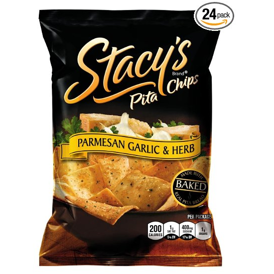 Stacy’s Pita Chips Parmesan Garlic & Herb 1.5oz 24-Count $11.75 Shipped!