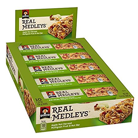 Quaker Real Medleys Bars – Apple Nut Harvest (Box of 10) Only $6.10 Shipped!