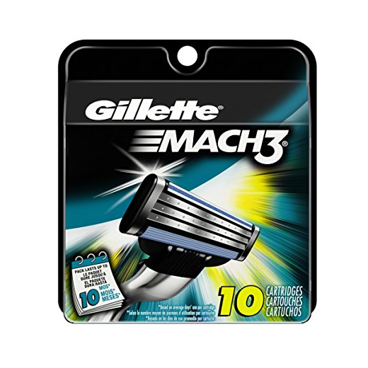 HOT! Gillette Mach3 Razor Cartridge Refills 10 Count Only $3.34 Shipped!