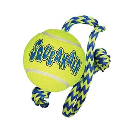 KONG Squeakair Tennis Ball with Rope Dog Toy Just $2.49 on Amazon!