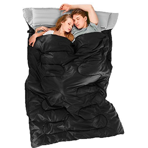 Double Sleeping Bag with 2 Pillows and Carrying Bag Just $31.99!