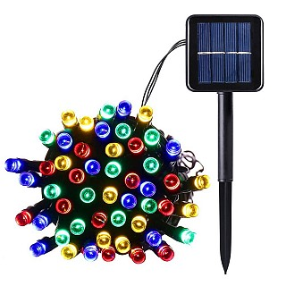 100 LED Solar Powered Multi-Color String Lighting Only $6.49 + FREE Shipping!