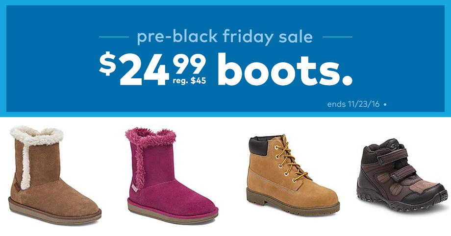 Stride Rite Pre-Black Friday Sale! Boots Only $24.99 + FREE Shipping for Rewards Members! (Free to Join)