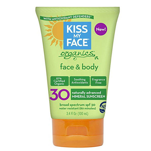 Kiss My Face Body & Face Mineral SPF 30 Natural Organic Sunscreen Only $4.95 Shipped!