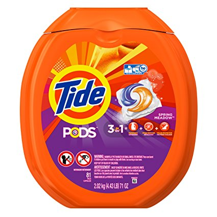 Amazon: Tide PODS Spring Meadow HE Turbo Laundry Detergent Pacs (81 Count) Only $13.97 Shipped!