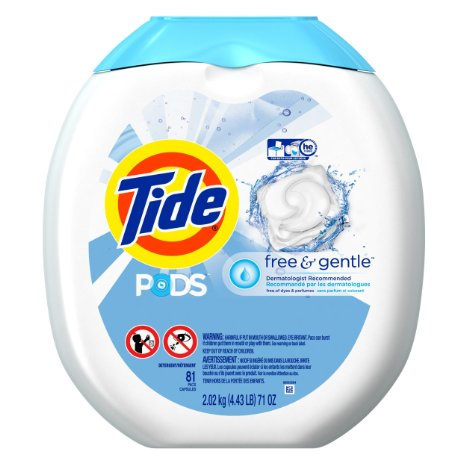 Tide PODS Free & Clear Detergent Pacs (81 Loads) Only $10.33 Shipped!