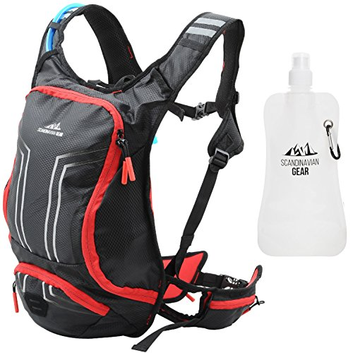 Hydration Pack With 70oz (2l) Bladder & Foldable Water Bottle & Cleaning Tablets Only $20.07 on Amazon!