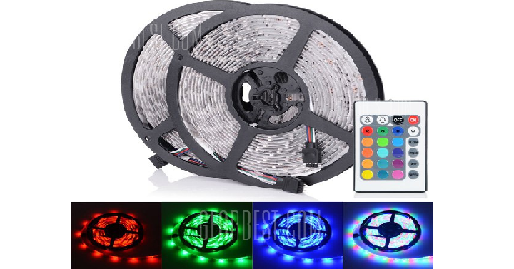 Water Resistant Flexible LED Strip lights with Remote Controller Only $10.59 Shipped!