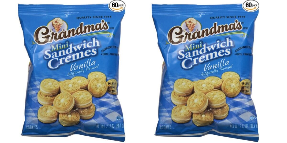 60 Bags of Grandma’s Vanilla Creme Mini Sandwich Cookies Only $17.03 Shipped!