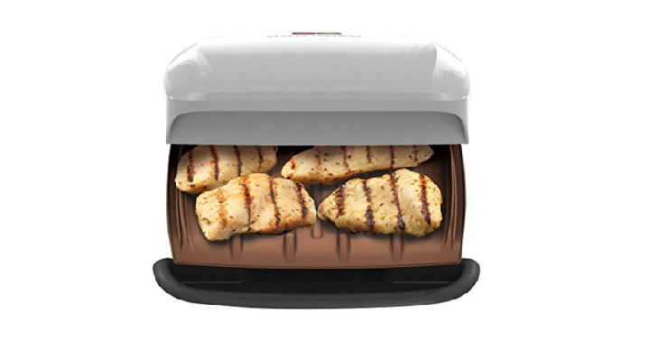 George Foreman 4 Serving Classic Plate Grill in Platinum for only $19.99! (Compare to $48)