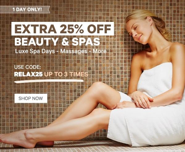 Groupon: Take an Extra 25% off Beauty and Spa Deals!