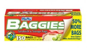 Hefty Baggies Sandwich and Storage Bags (150 Count) – Only $3.32!