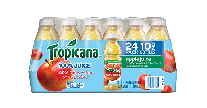 Tropicana Apple Juice, 10 Ounce (Pack of 24) for only $13.68! That’s only $0.57 each!