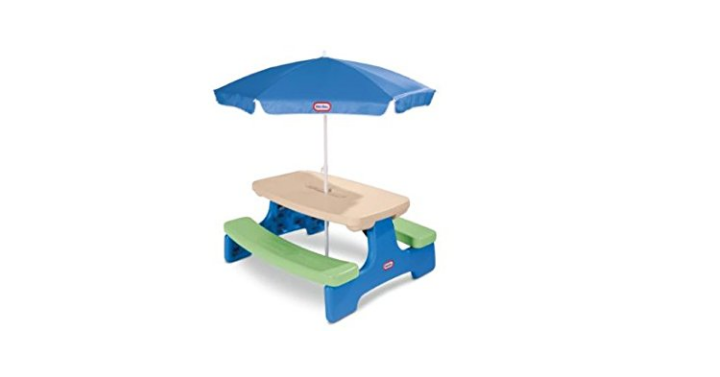 Little Tikes Easy Store Picnic Table with Umbrella Only $51.99 Shipped! (Reg. $64.79)