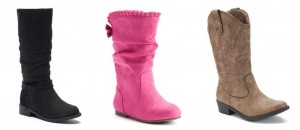 Select Girls’ Boots as low as $11.99 Each Pair!