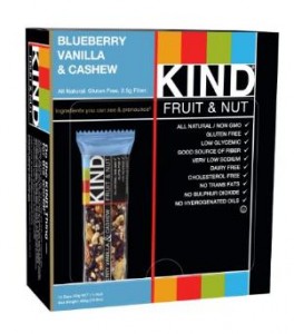 KIND Bars, Blueberry Vanilla & Cashew 1.4 Oz Bars, (12 Count) Only $10.78!