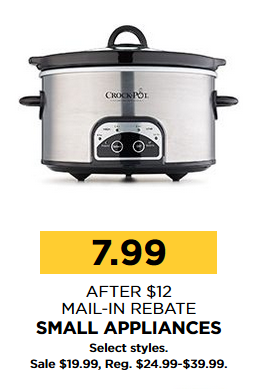 The Kohl’s Black Friday Sale! Small Appliances – Just $4.99 or FREE after rebate! Last Day!