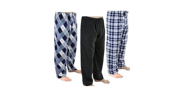 Rugged Frontier Men’s Plaid Fleece Lounge Pant, 2 Pack—$16.99 Shipped!