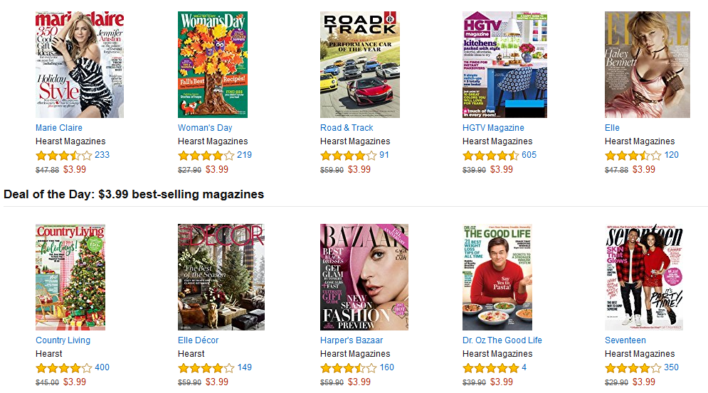 Get 12 months of Best Selling Magazines – Just $3.99!