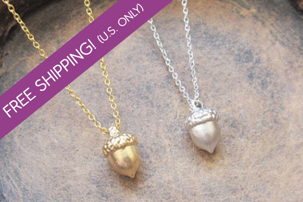 Acorn Necklaces – Just $5.99! Free shipping!