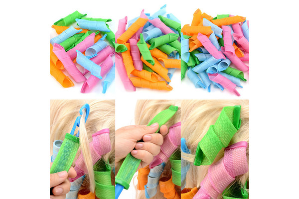 Magic Hair Curlers -18 Curlers with 2 Hooks – Just $9.99!