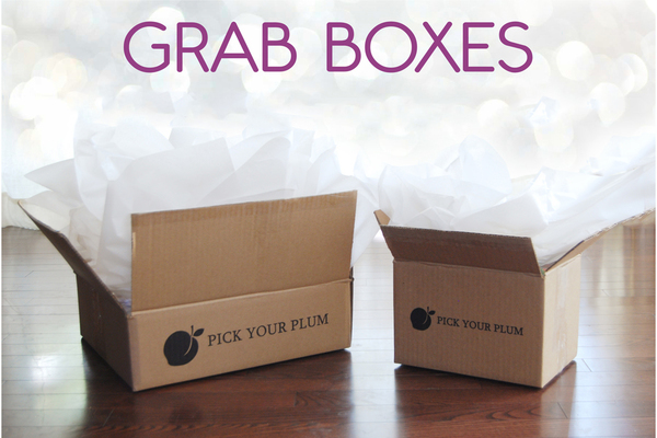 Pick Your Plum Grab Boxes – Two sizes! Just $14.99 and $29.99! Go Get Them!
