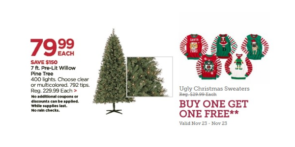 Michael’s Black Friday Starts NOW! BOGO Free Deals, $80 Pre-lit 7 Ft Christmas Tree, $3 Flat-Rate Shipping, and MORE!!