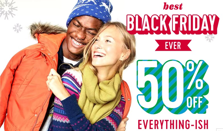 Old Navy Black Friday LIVE!! 50% Off Everything-ish + FREE Shipping at $25!