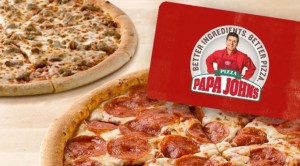 TWO FREE Large One-Topping Pizzas with the Purchase of a $25 eGift Card from Papa John’s!