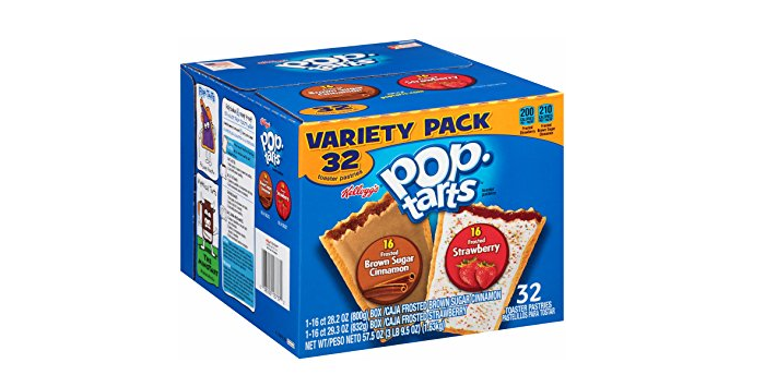 Strawberry and Brown Sugar Cinnamon Pop-Tarts, 32 ct Variety Pack Only $6.64 Shipped!