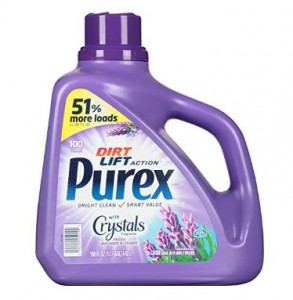 Purex Liquid Laundry Detergent with Crystals Fragrance, Fresh Lavender Blossom, 150 oz (100 loads) Only $6.64!