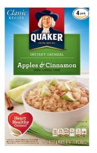Amazon: Quaker Instant Oatmeal Apples & Cinnamon, 10 Packets (Pack of 4) Only $7.77!
