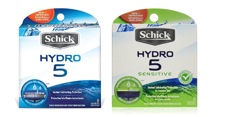 Schick Hydro 5 Razor Refills (8 count) Only $10.38 Shipped! That’s Only $1.29 each!