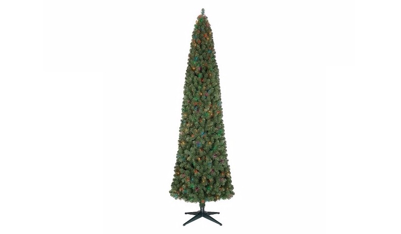 9ft Pre-Lit Artificial Christmas Tree Alberta Slim Spruce Christmas Trees From $86.03!