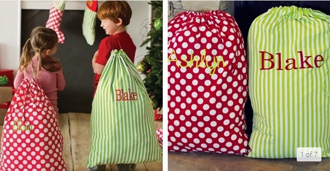 So CUTE! Personalized Santa Sacks Only $14.99!!