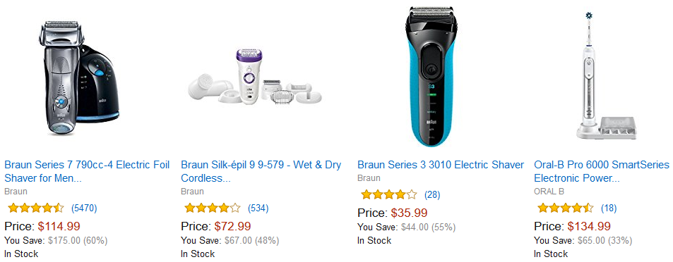 Save up to 50% on Braun Shavers & Oral-B Toothbrush!