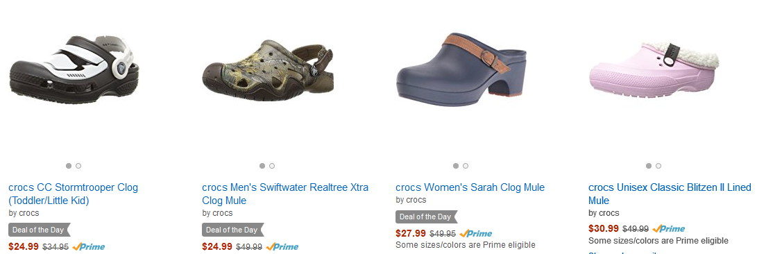 Up to 50% Off Crocs Shoes! Start at just $13.99!