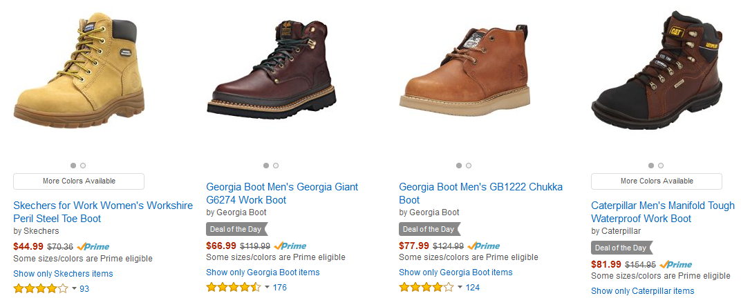 Work & Safety Boots Under $100 – Prices start at $44.99!