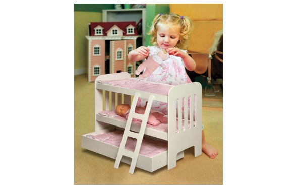 Badger Basket Trundle Doll Bunk Beds with Ladder—$19.99!