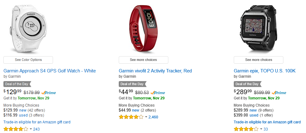 Save 25% or More on Select Garmin Fitness and Outdoor Products!