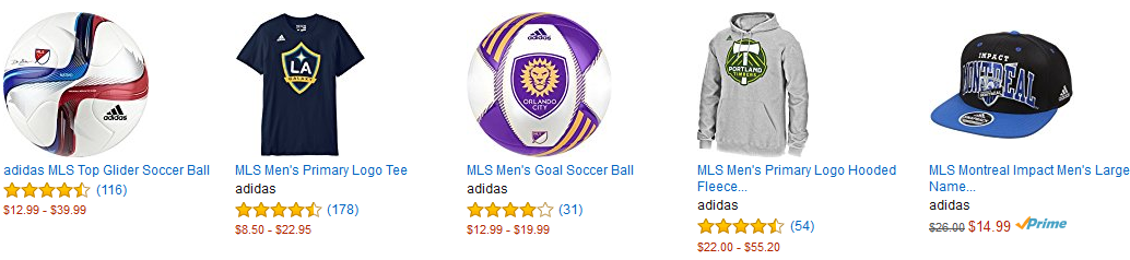 40% off Select MLS Gear! Prices start at $5.99!
