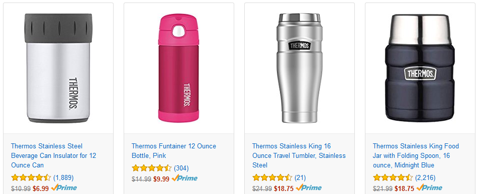 Save Big on Select Thermos Products! Prices start at $6.99!