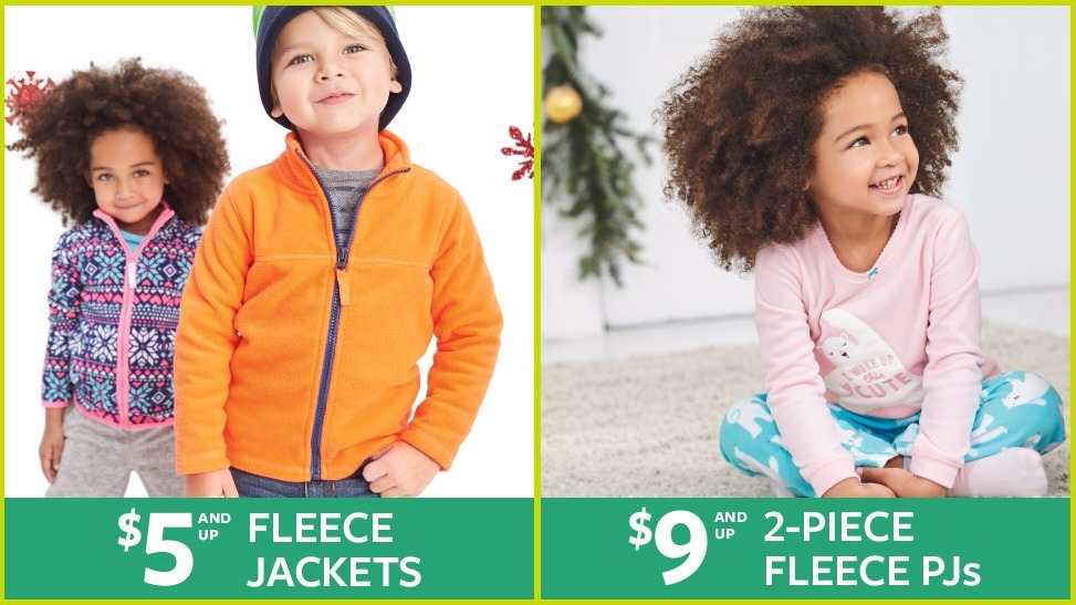 $5 Fleece Jackets and MORE at Carter’s Cyber Monday Sale + $25/$40 + FREE Shipping!