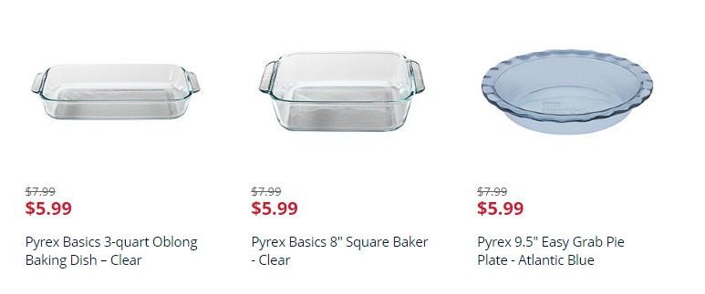 Pyrex Dishes Under $1 With $5 Back on $5 Home Purchase SYWR Offer!!