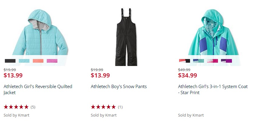 Kmart: $20 back in Points on a $40 Outerwear Purchase!