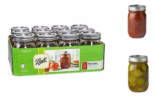Ball Mason Pint Size Jars, 12-pack Only $6.95 + $5.07 Back in SYWR Points!