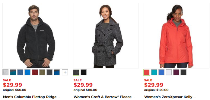 The Kohl’s Black Friday Sale! $25.49 & Under Outerwear for Men and Women!