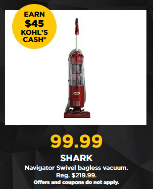 The Kohl’s Black Friday Sale! Shark NV26 Navigator Swivel Bagless Vacuum – Just $84.99 w/ $15 Kohl’s Cash!
