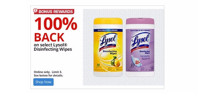 FREE Lysol Disinfecting Wipes After Office Depot/Office Max Rewards!!